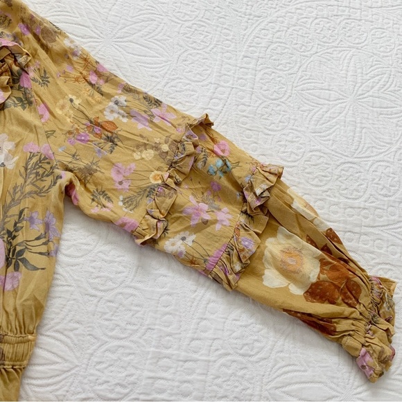 Spell & The Gypsy Collective Wild Bloom Long Sleeve Playdress, Mustard - Picture 11 of 16